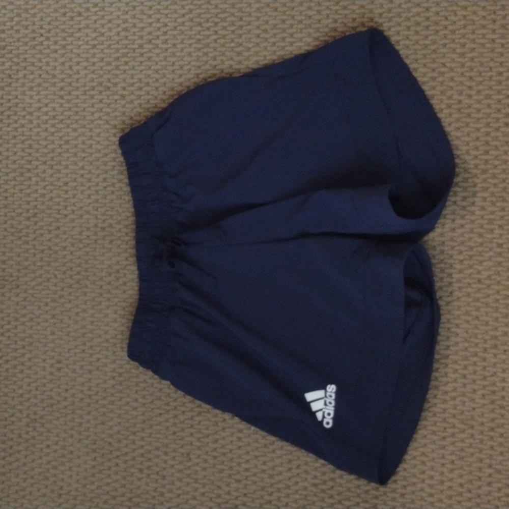 Adidas Navy Mid-Thigh Shorts